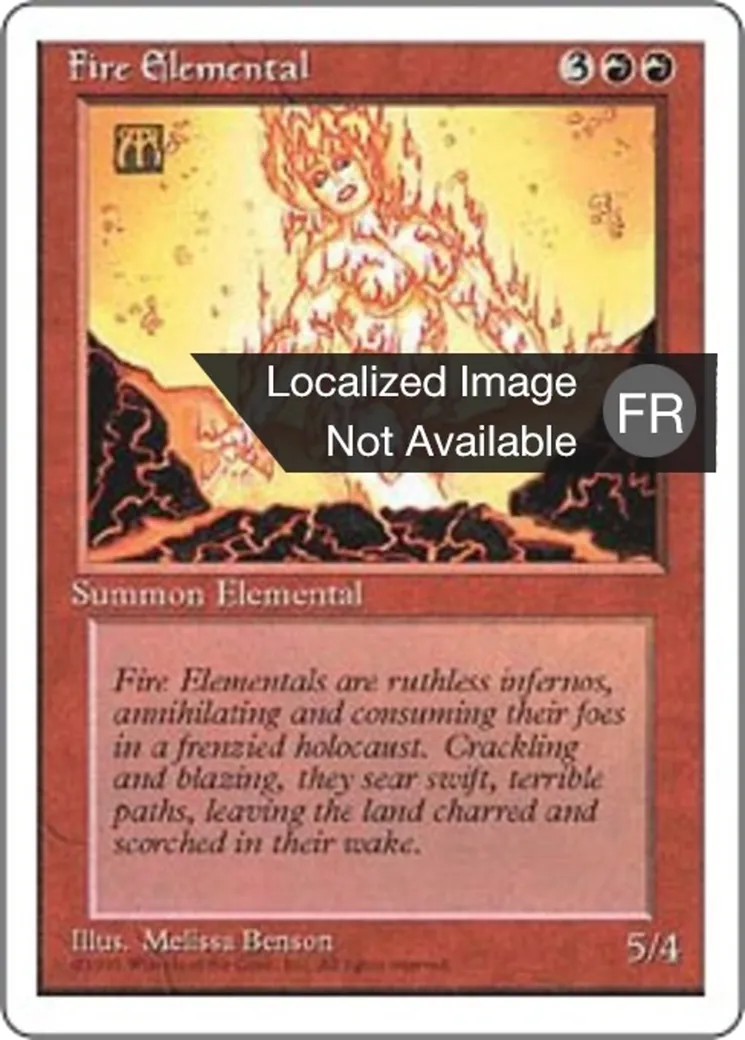 Élémental de feu — Fourth Edition — Magic: The Gathering