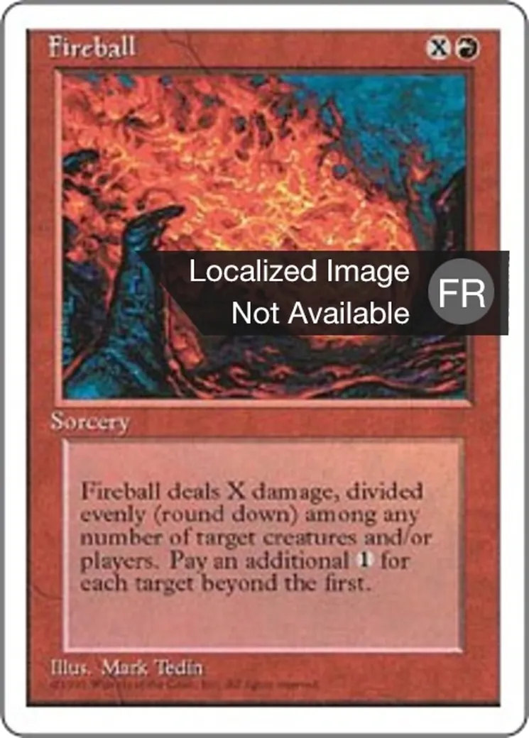 Boule de feu — Fourth Edition — Magic: The Gathering
