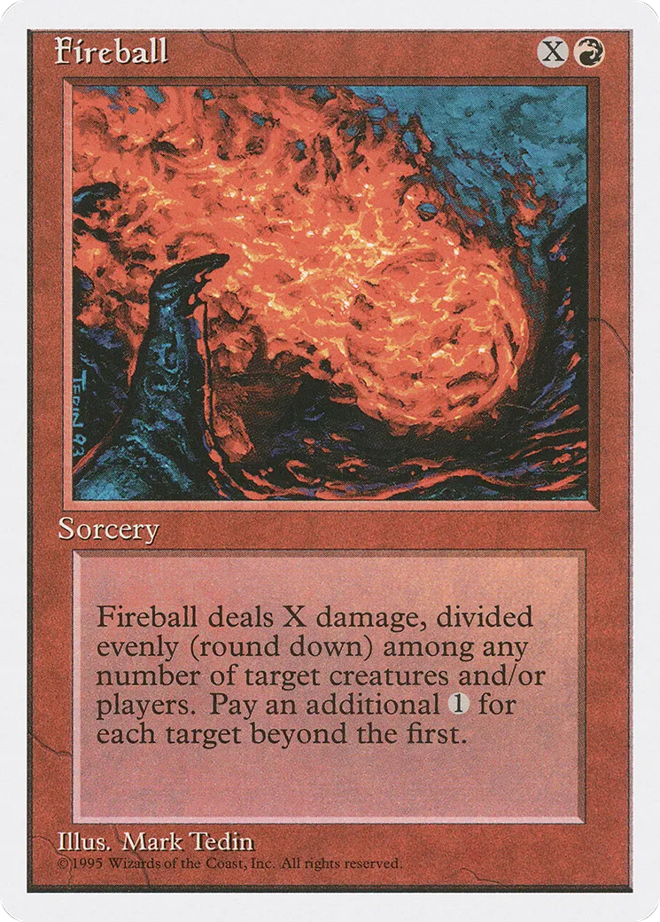 Fireball — Fourth Edition — Magic: The Gathering