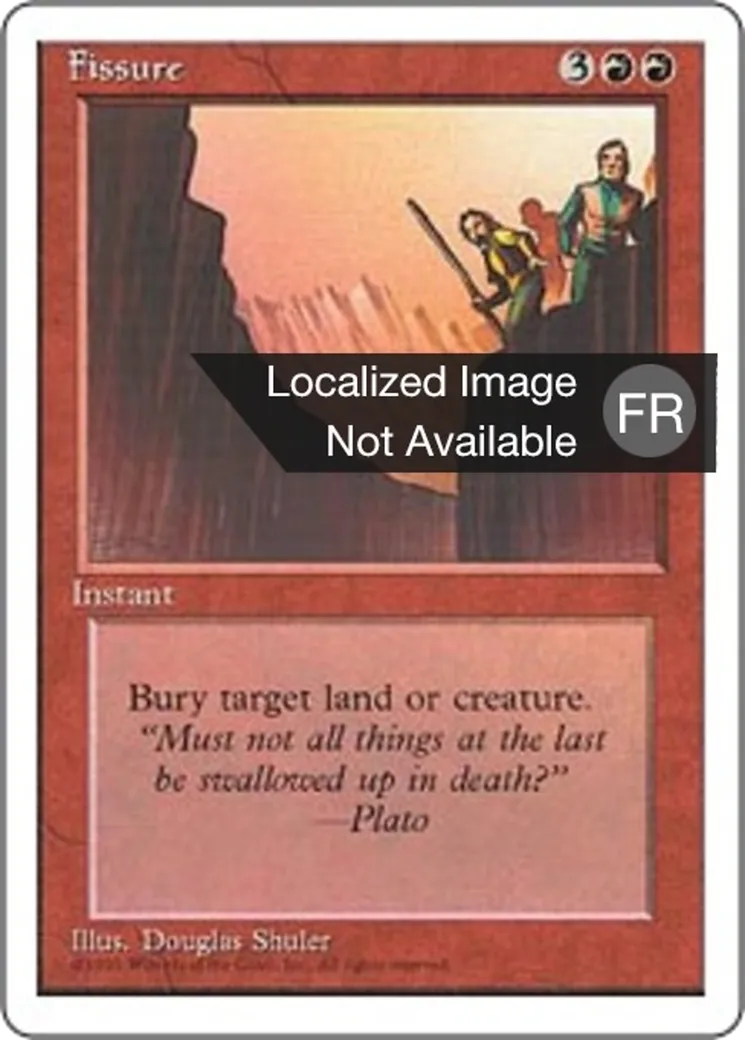 Fissure — Fourth Edition — Magic: The Gathering