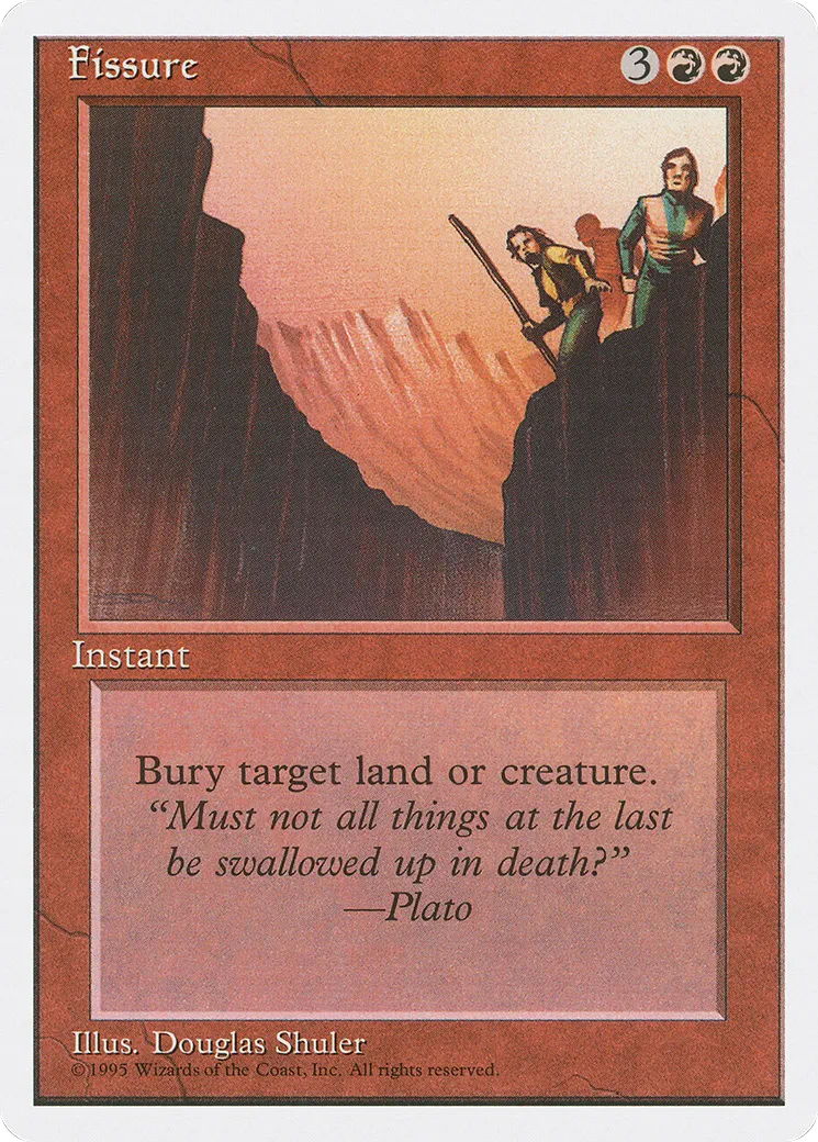 Fissure — Fourth Edition — Magic: The Gathering