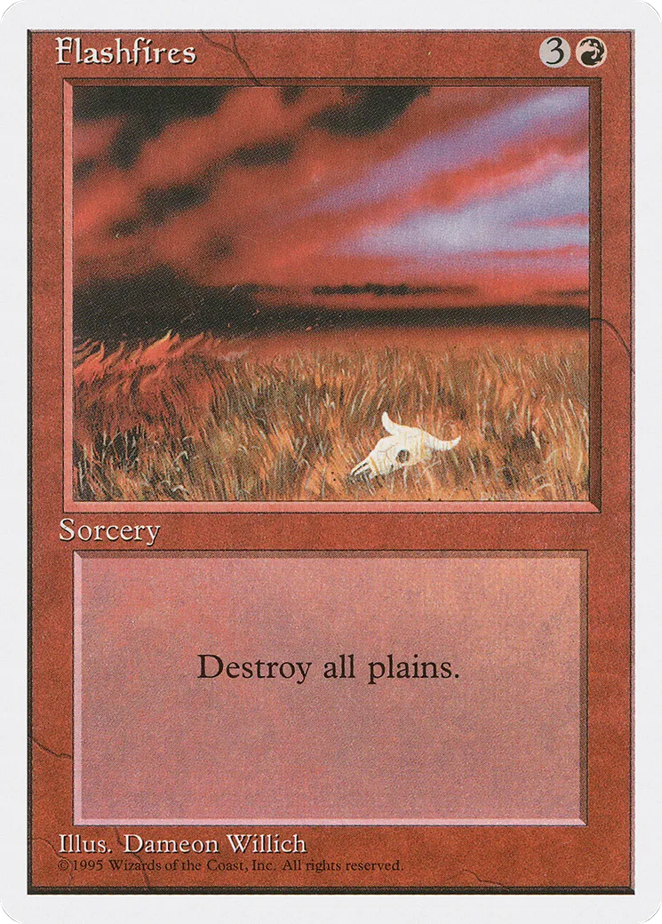 Feu de brousse — Fourth Edition — Magic: The Gathering