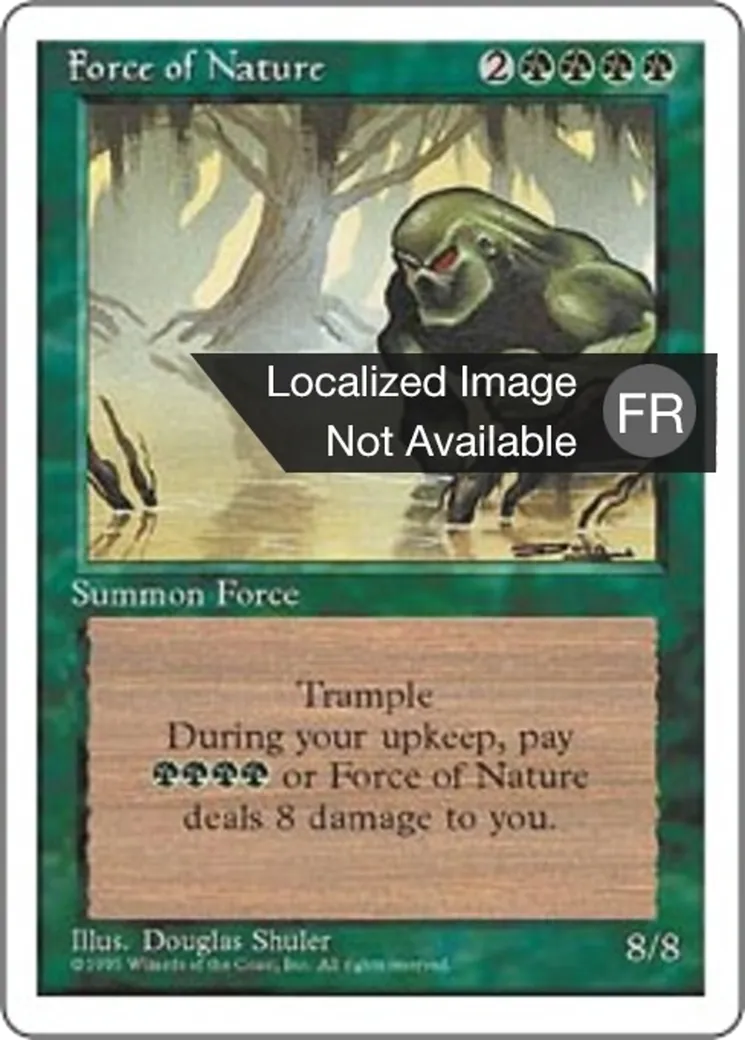 Force de la Nature — Fourth Edition — Magic: The Gathering