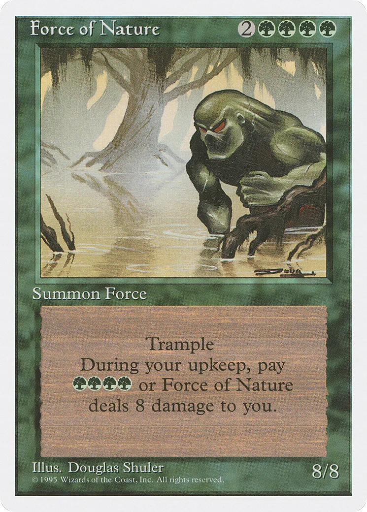 Force of Nature — Fourth Edition — Magic: The Gathering