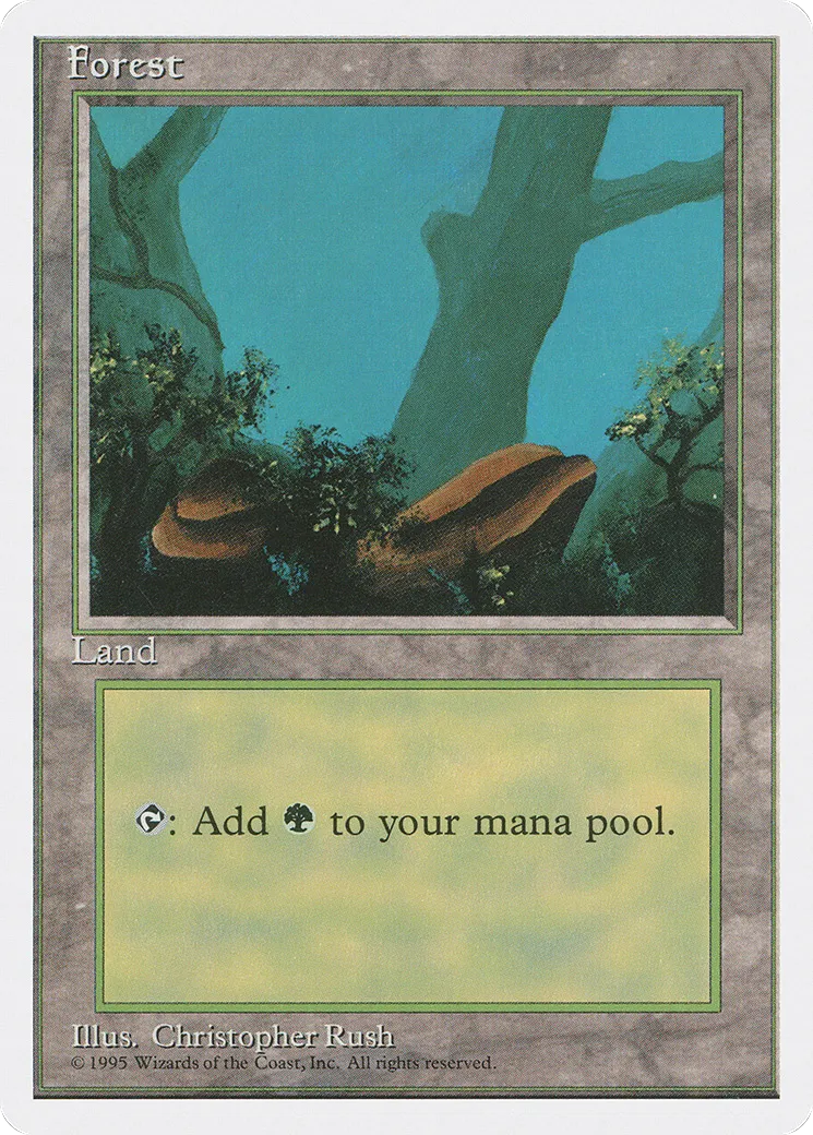 Forest — Fourth Edition — Magic: The Gathering