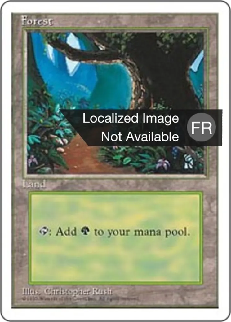 Forêt — Fourth Edition — Magic: The Gathering