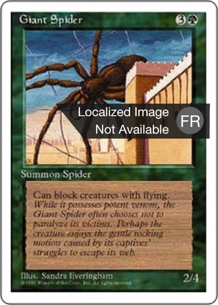 Araignée géante — Fourth Edition — Magic: The Gathering