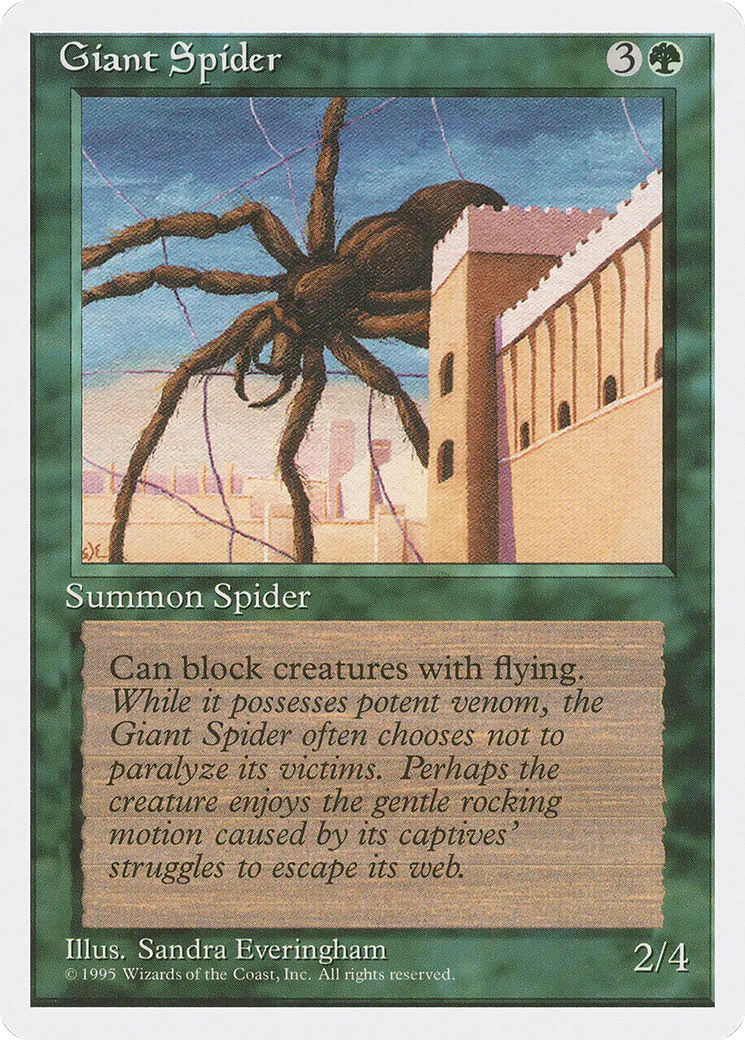 Araignée géante — Fourth Edition — Magic: The Gathering