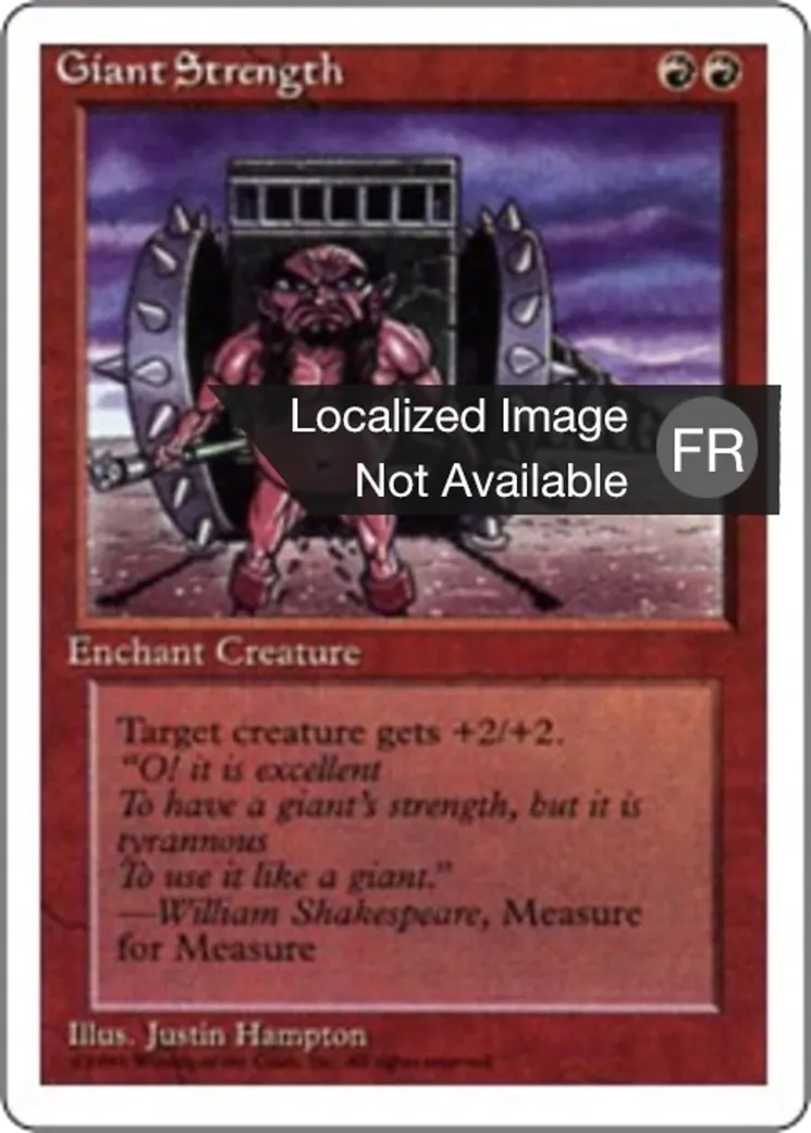 Force de géant — Fourth Edition — Magic: The Gathering