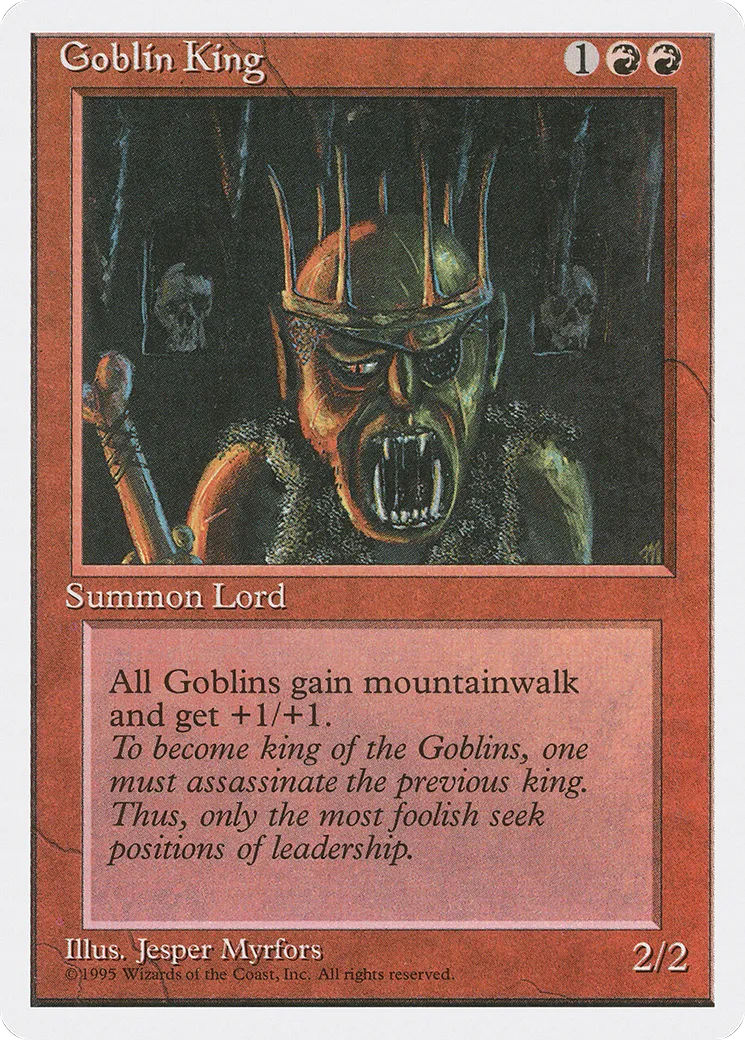 Goblin King — Fourth Edition — Magic: The Gathering