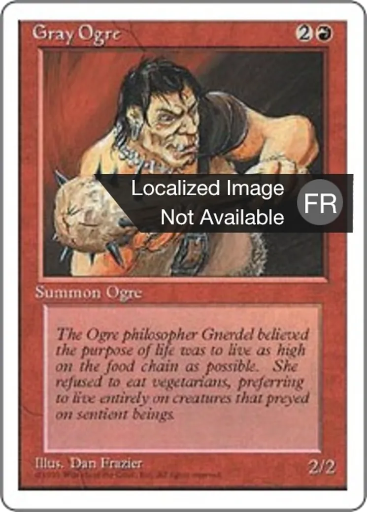 Ogre gris — Fourth Edition — Magic: The Gathering