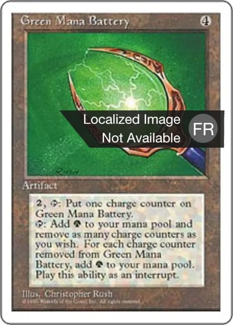 Accumulateur de mana vert — Fourth Edition — Magic: The Gathering