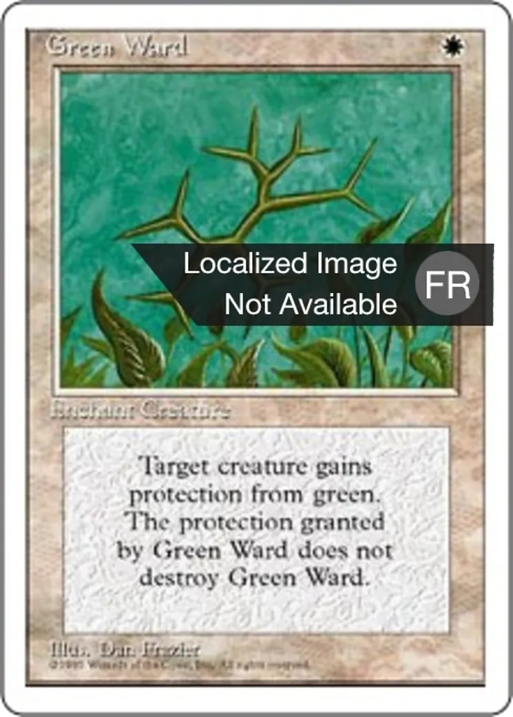 Rune de garde verte — Fourth Edition — Magic: The Gathering
