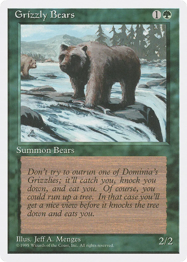 Grizzly Bears — Fourth Edition — Magic: The Gathering
