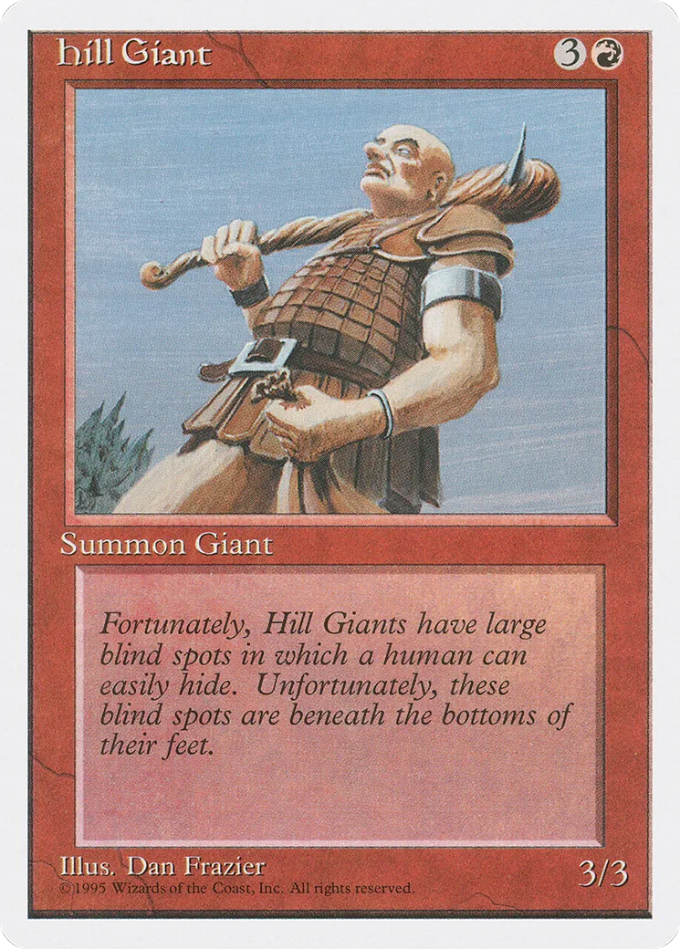 Géant des collines — Fourth Edition — Magic: The Gathering