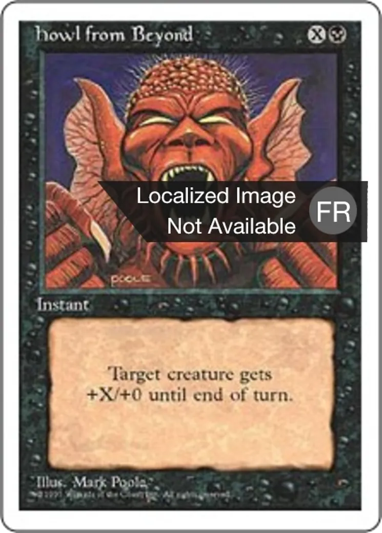 Rugissement de l'au-delà — Fourth Edition — Magic: The Gathering