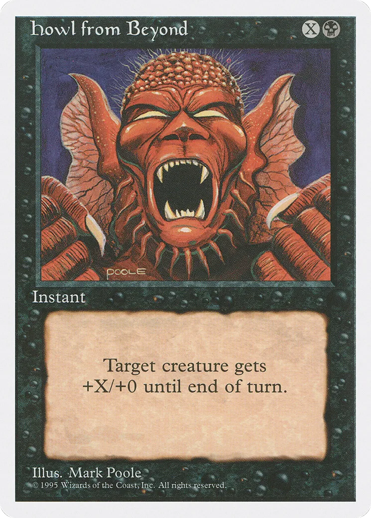 Howl from Beyond — Fourth Edition — Magic: The Gathering