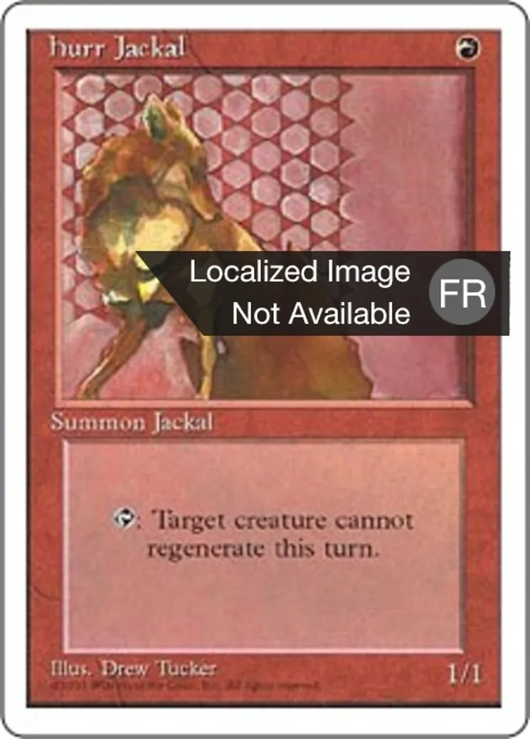 Chacal d'Hurr — Fourth Edition — Magic: The Gathering