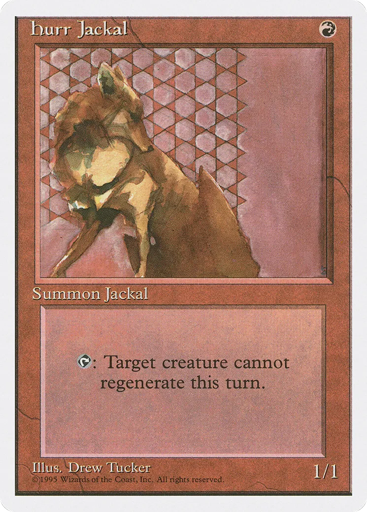 Hurr Jackal — Fourth Edition — Magic: The Gathering