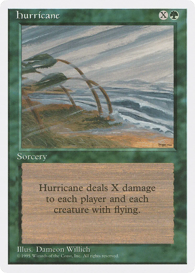Hurricane — Fourth Edition — Magic: The Gathering