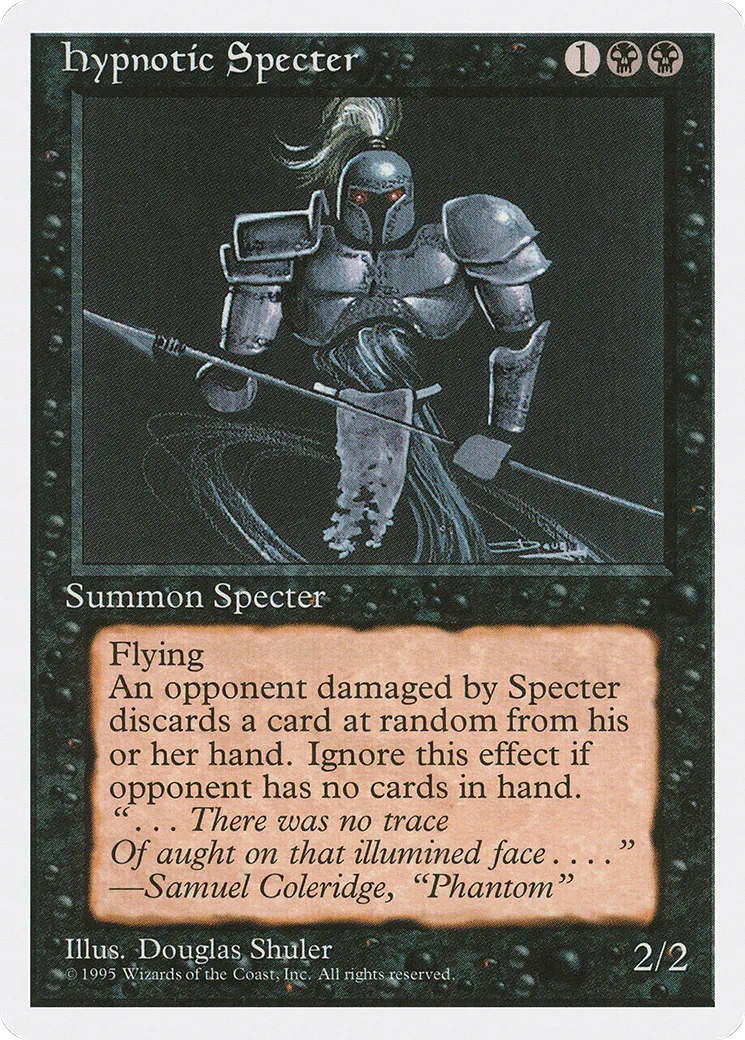Hypnotic Specter — Fourth Edition — Magic: The Gathering