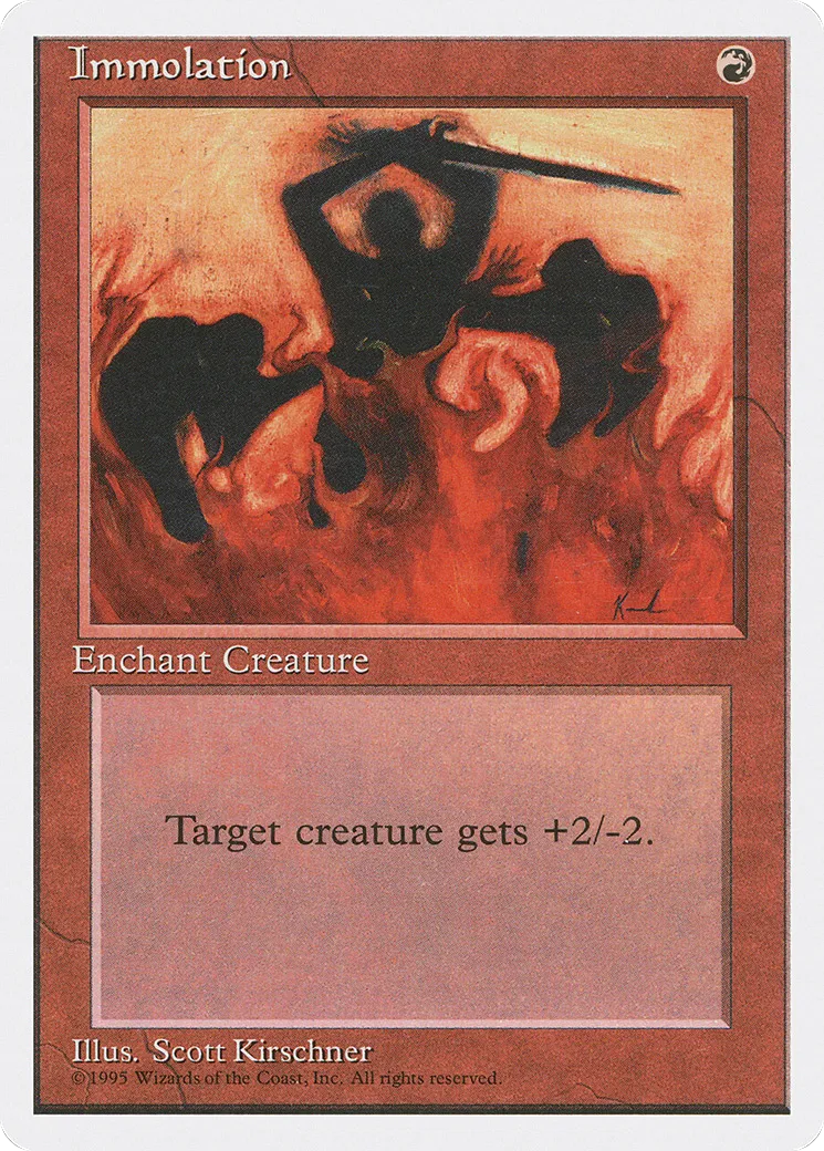 Immolation — Fourth Edition — Magic: The Gathering