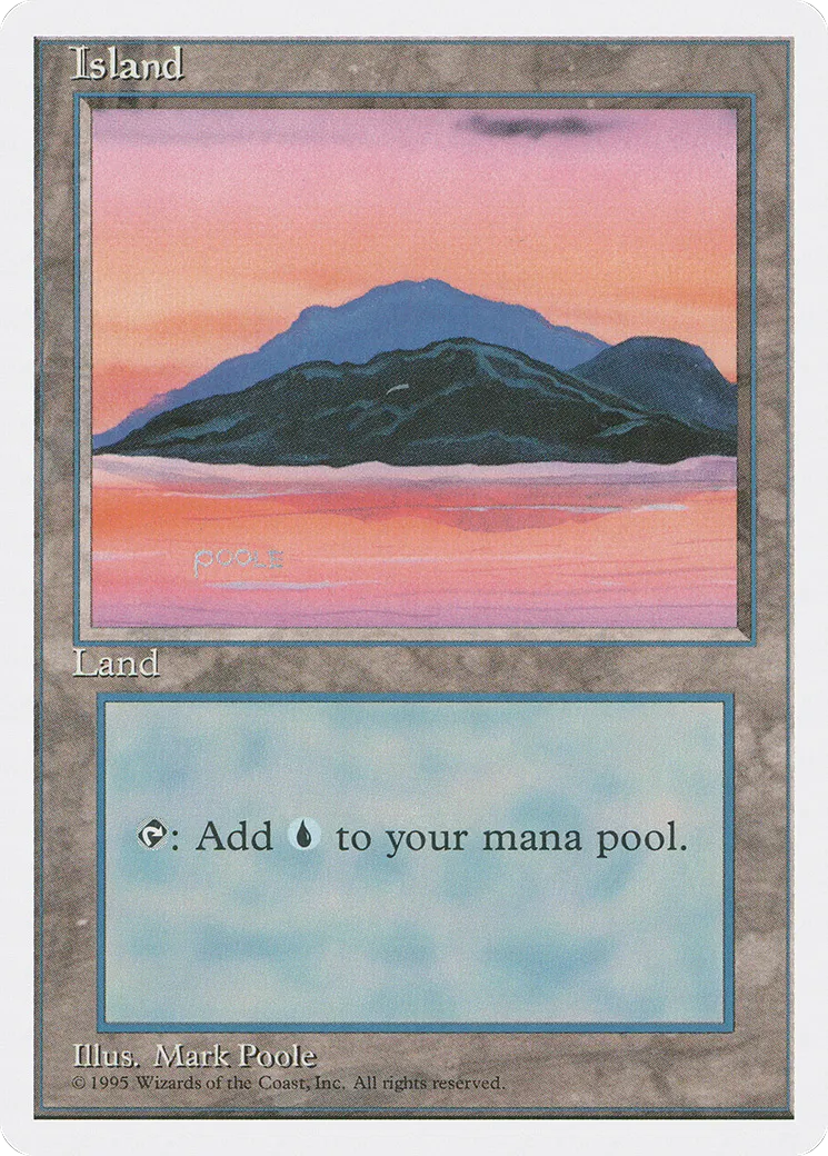 Island — Fourth Edition — Magic: The Gathering