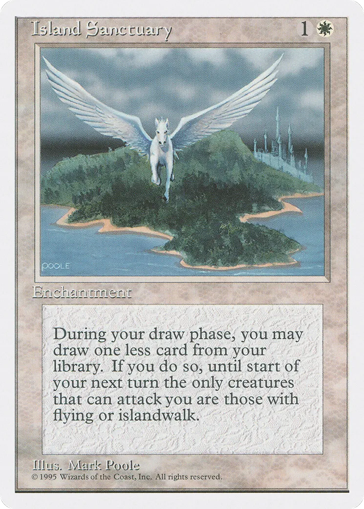 Ile sanctuaire — Fourth Edition — Magic: The Gathering