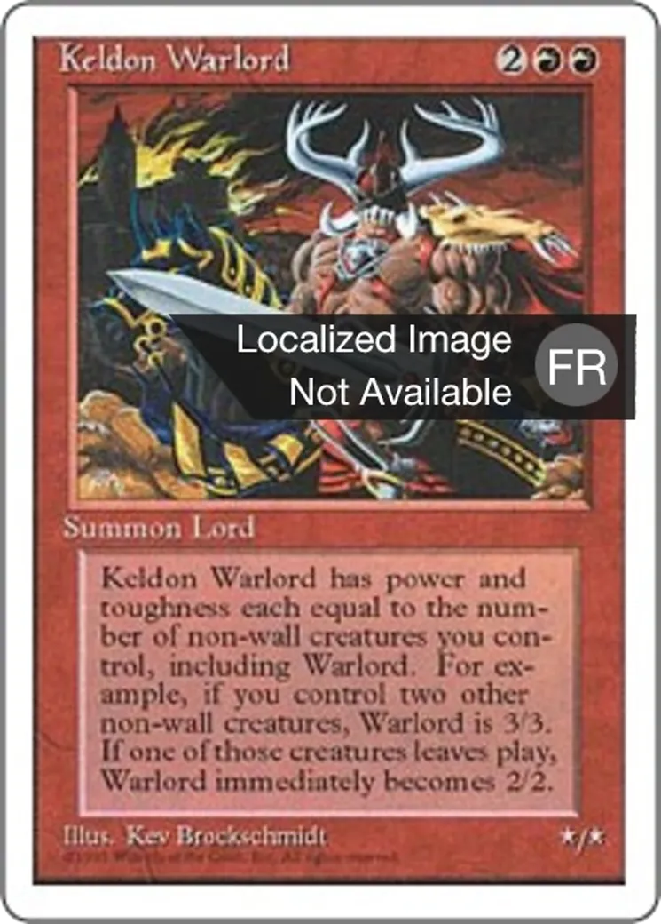 Seigneur de guerre kelde — Fourth Edition — Magic: The Gathering