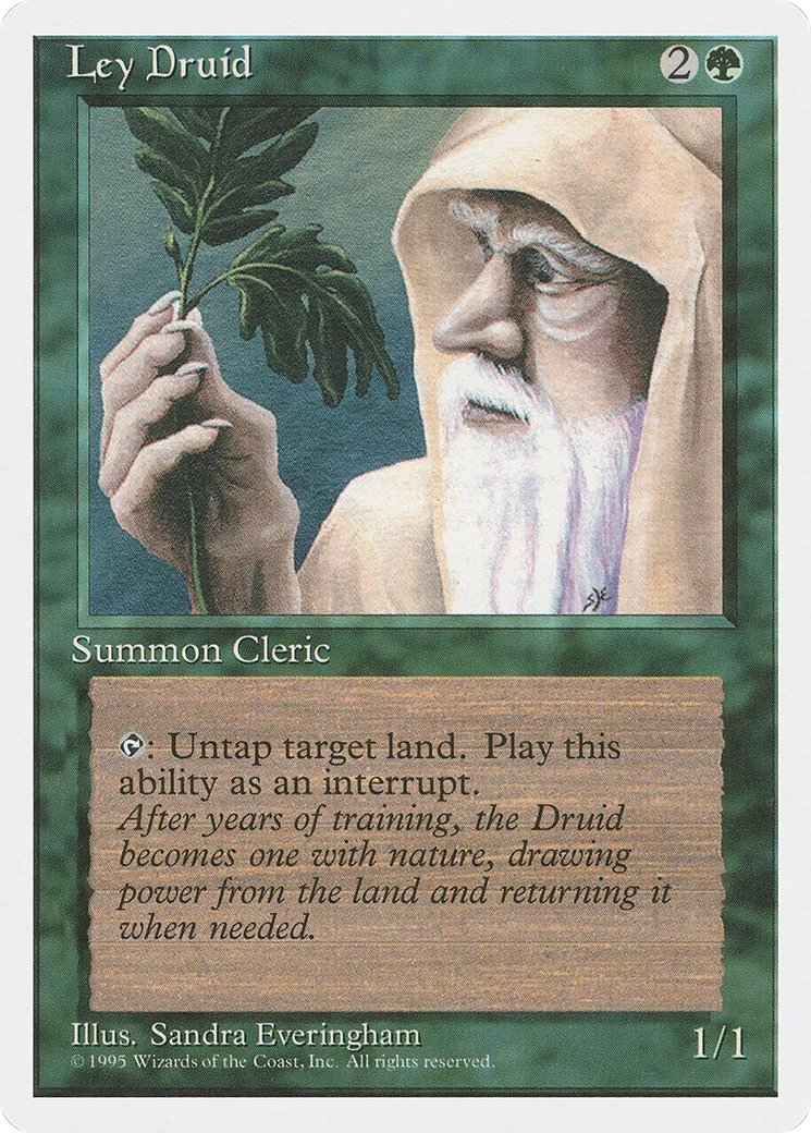 Druide des leys — Fourth Edition — Magic: The Gathering