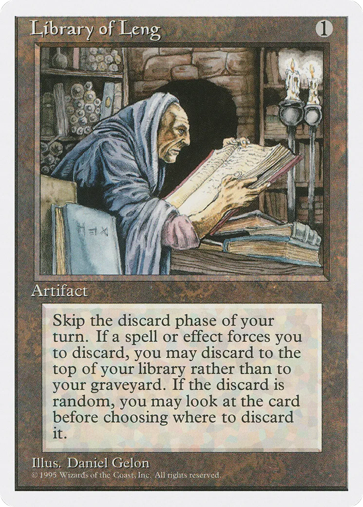 Bibliothèque de Leng — Fourth Edition — Magic: The Gathering