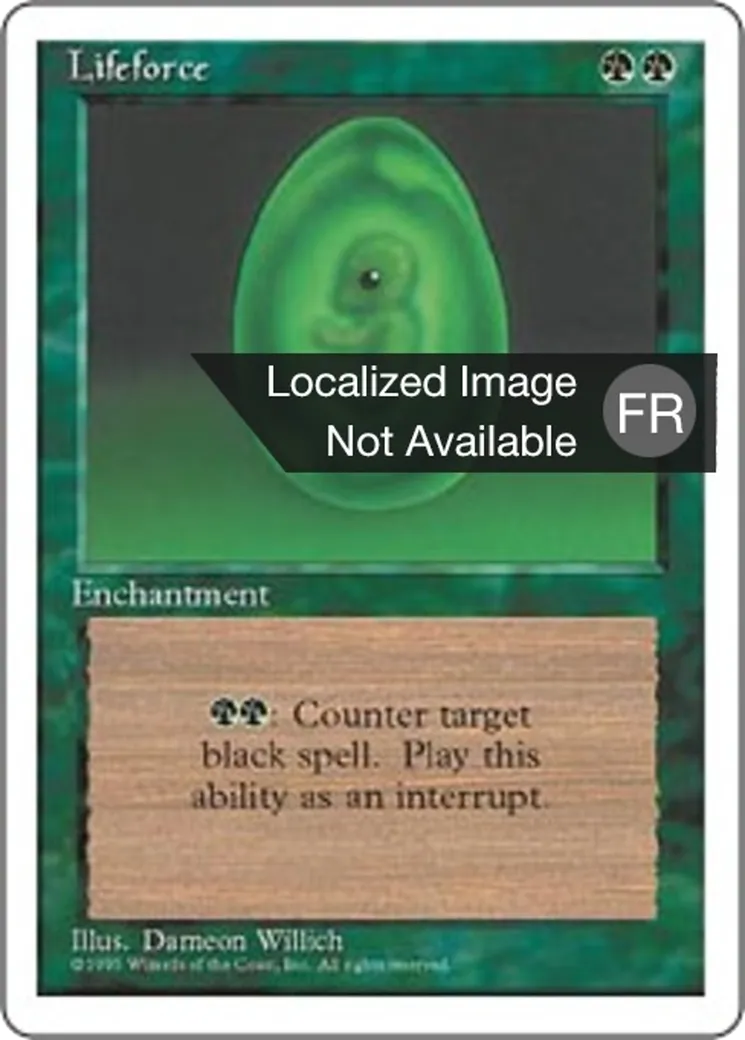 Force de vie — Fourth Edition — Magic: The Gathering