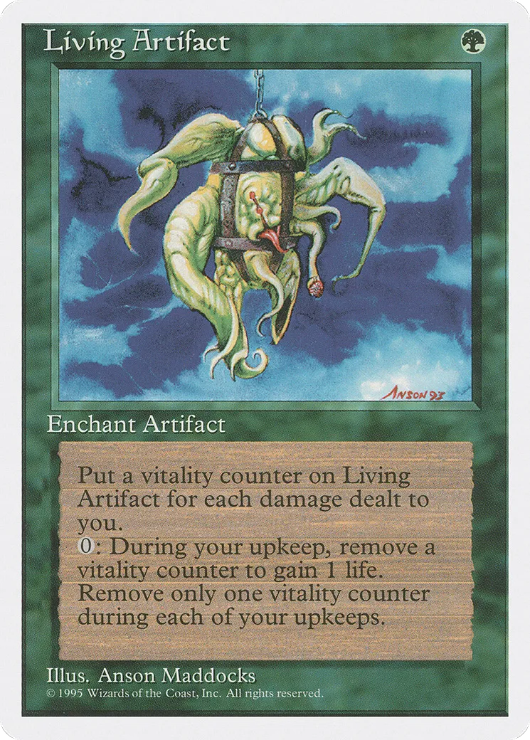 Living Artifact — Fourth Edition — Magic: The Gathering