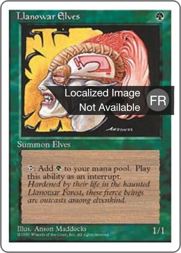 Elfes de Llanowar — Fourth Edition — Magic: The Gathering