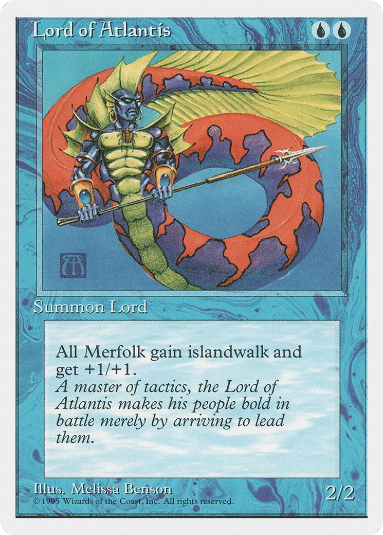 Seigneur de l'Atlantide — Fourth Edition — Magic: The Gathering