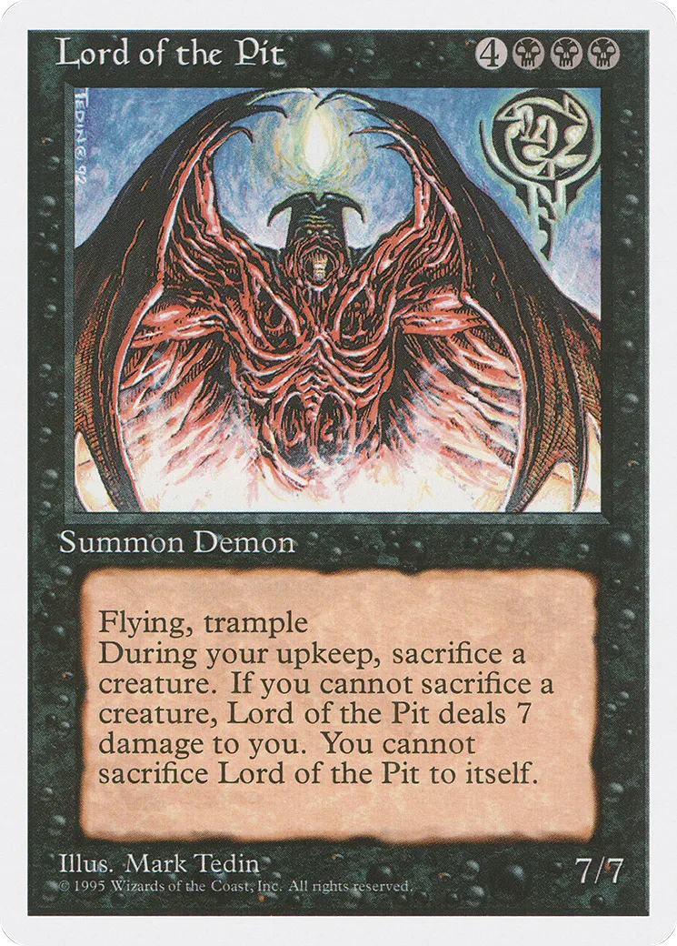 Lige de la fosse — Fourth Edition — Magic: The Gathering