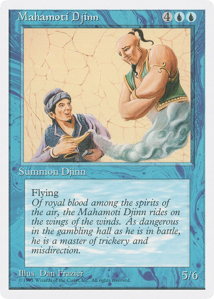Mahamoti Djinn — Fourth Edition — Magic: The Gathering