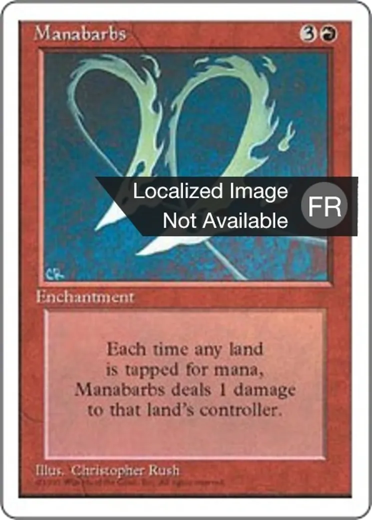 Barbelures de mana — Fourth Edition — Magic: The Gathering