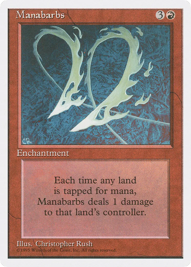 Manabarbs — Fourth Edition — Magic: The Gathering