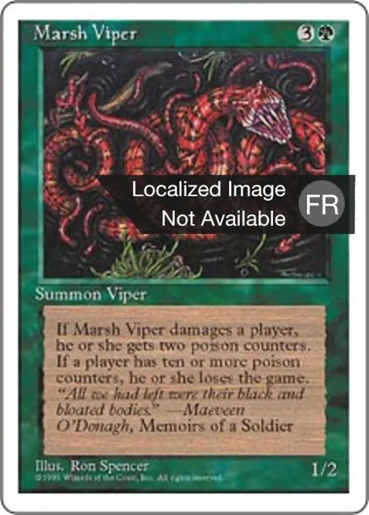 Vipère des marais — Fourth Edition — Magic: The Gathering