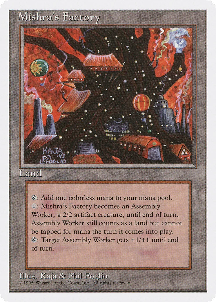 Mishra's Factory — Fourth Edition — Magic: The Gathering