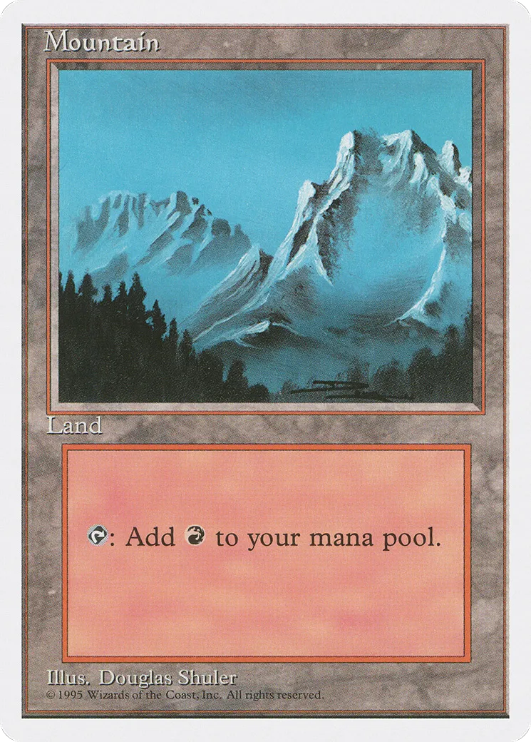 Mountain — Fourth Edition — Magic: The Gathering