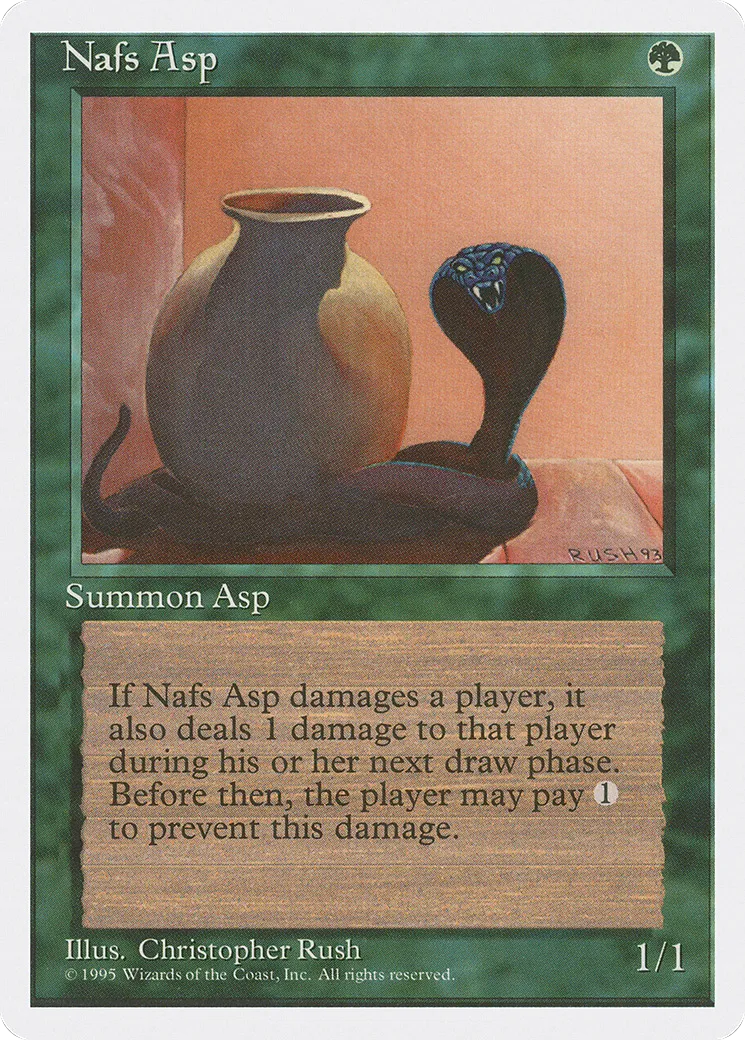 Vipère haje — Fourth Edition — Magic: The Gathering