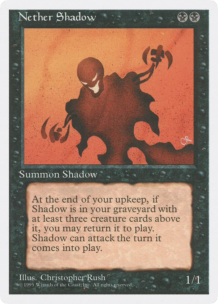 Nether Shadow — Fourth Edition — Magic: The Gathering