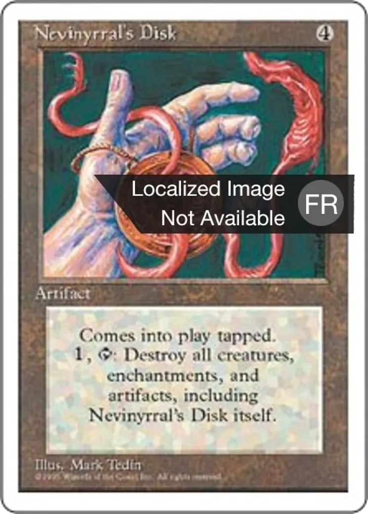 Disque de Nevinyrral — Fourth Edition — Magic: The Gathering