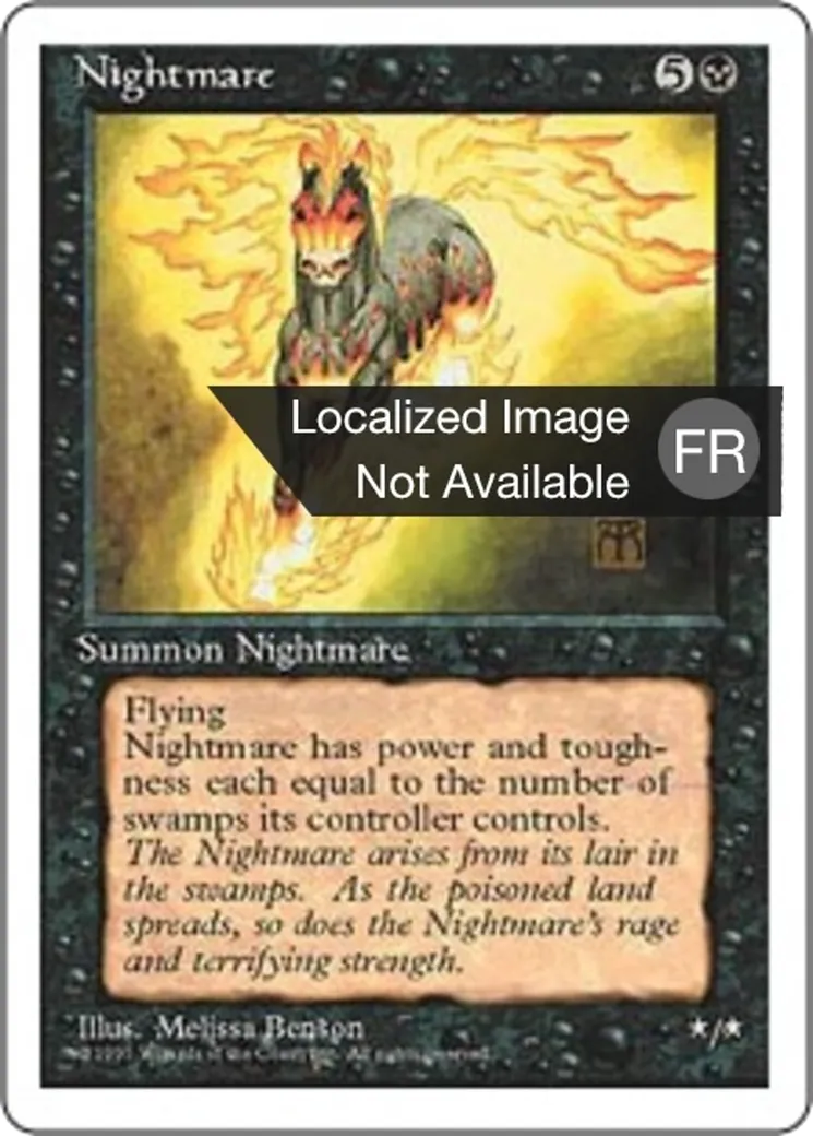 Cheval de cauchemar — Fourth Edition — Magic: The Gathering