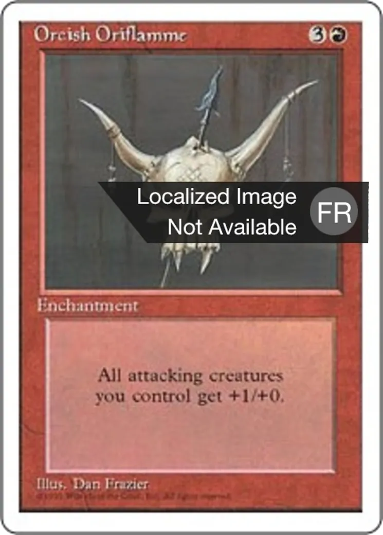 Oriflamme orque — Fourth Edition — Magic: The Gathering