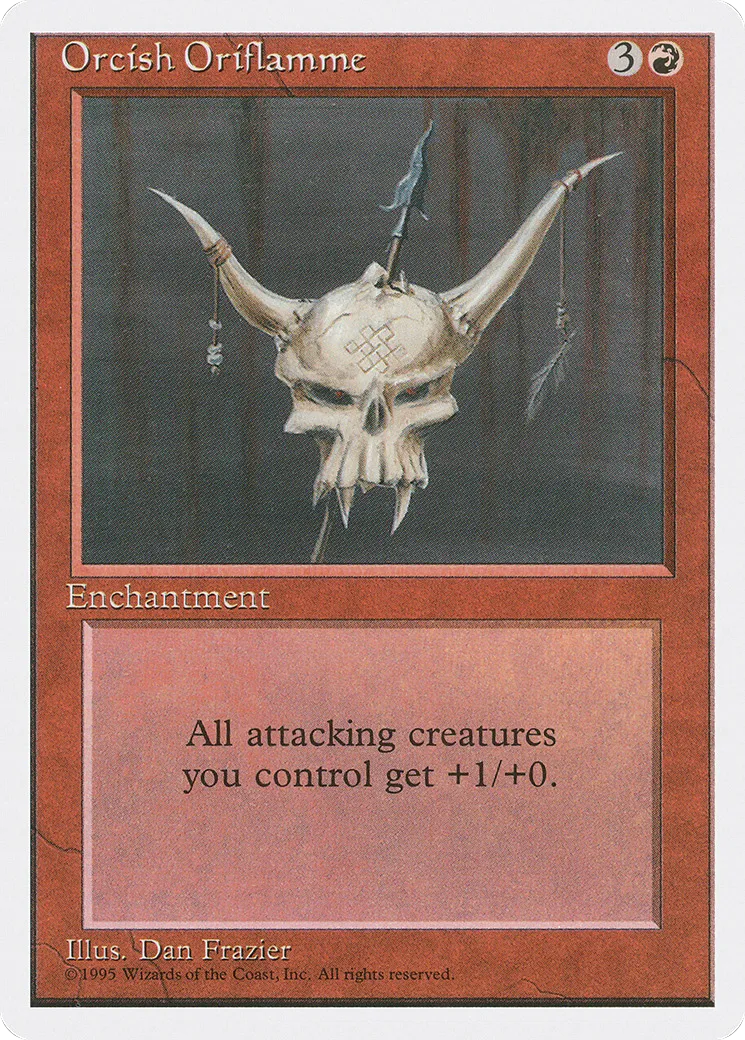 Orcish Oriflamme — Fourth Edition — Magic: The Gathering