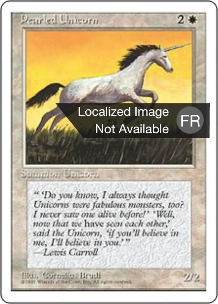 Licorne nacrée — Fourth Edition — Magic: The Gathering