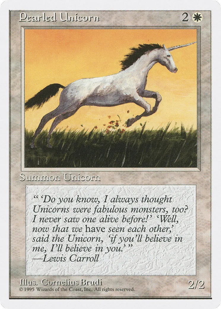 Licorne nacrée — Fourth Edition — Magic: The Gathering